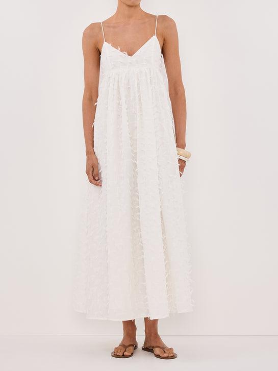 Paloma White Babydoll Midi Dress Newgew Dresses