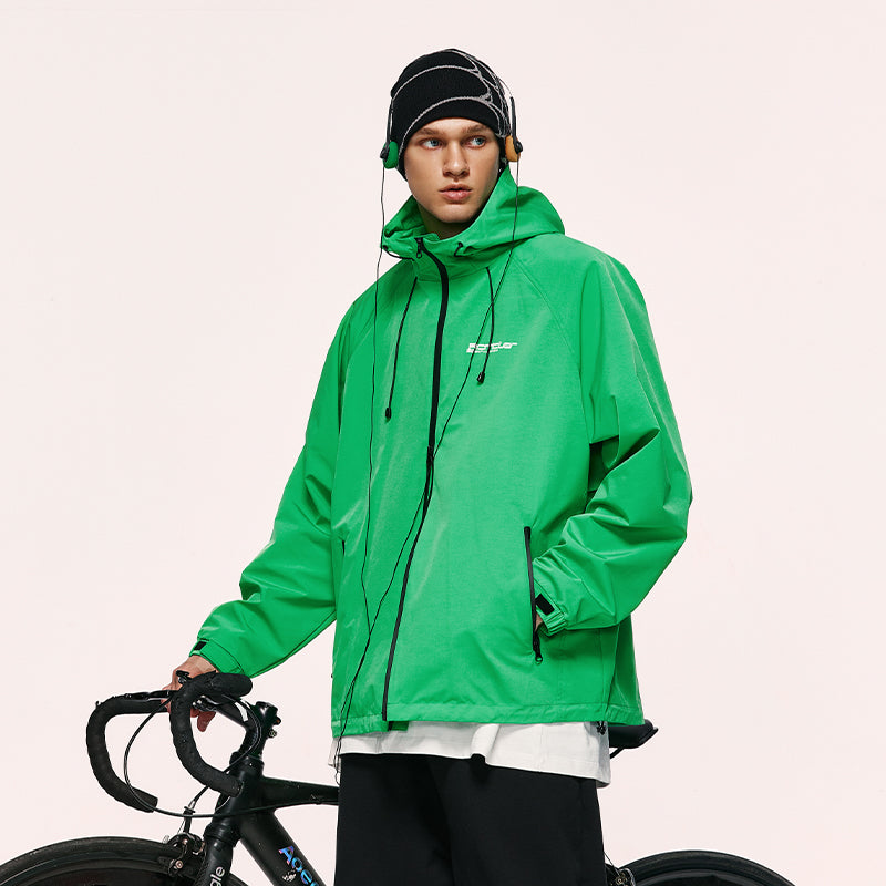 Zip Up Water Repellent Hooded Jacket Newgew