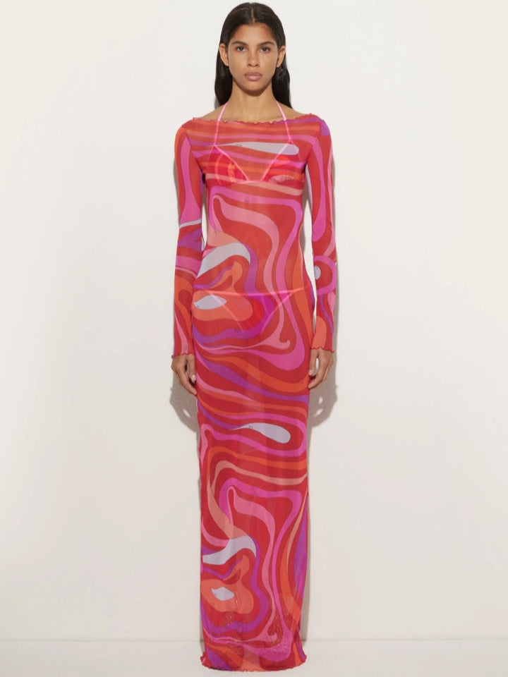 Marm Chiffon Maxi Dress Newgew Dresses
