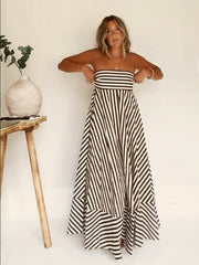 Nocturnal Charm Ruched Maxi Dress Newgew Dresses