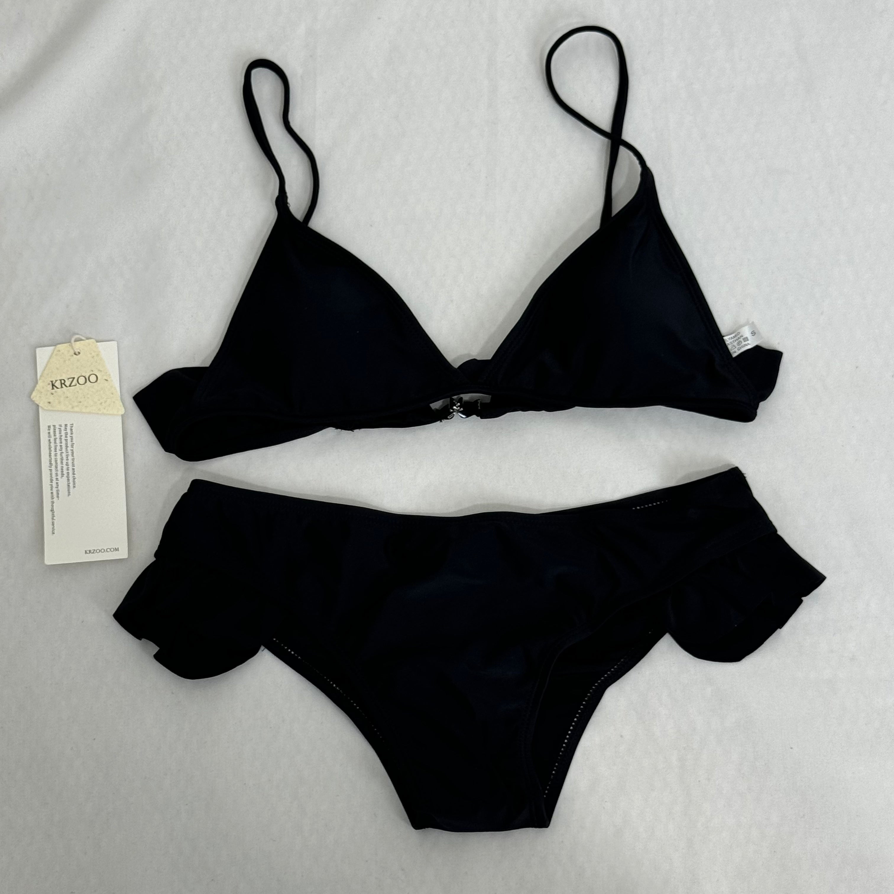 Bikini Swimsuit, Solid Color Bikini Set PinTow