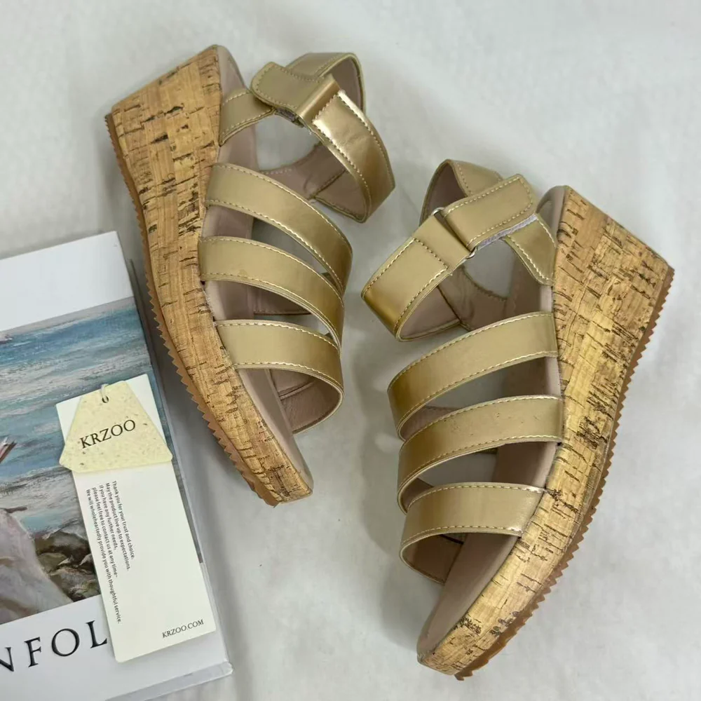 High-Heeled Single-Strap Beach Sandals PinTow
