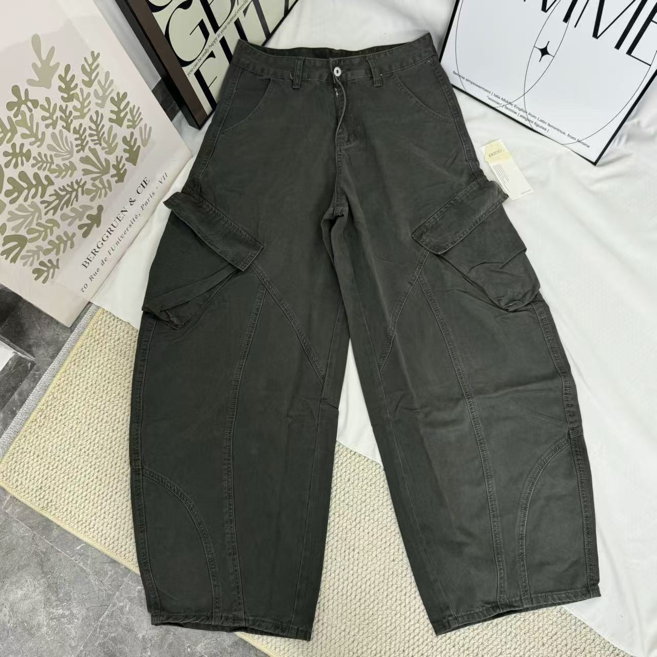 Cargo-Style Curved-Leg Rousers PinTow
