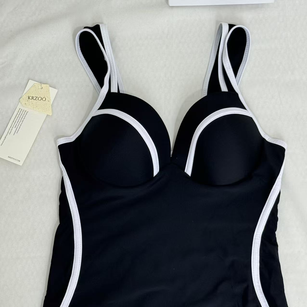 High-Waisted Slimming Swimsuit PinTow