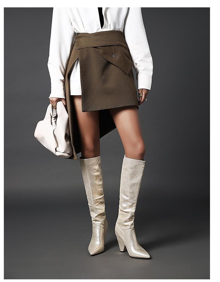 Glitter Glam Slouched Boots Newgew