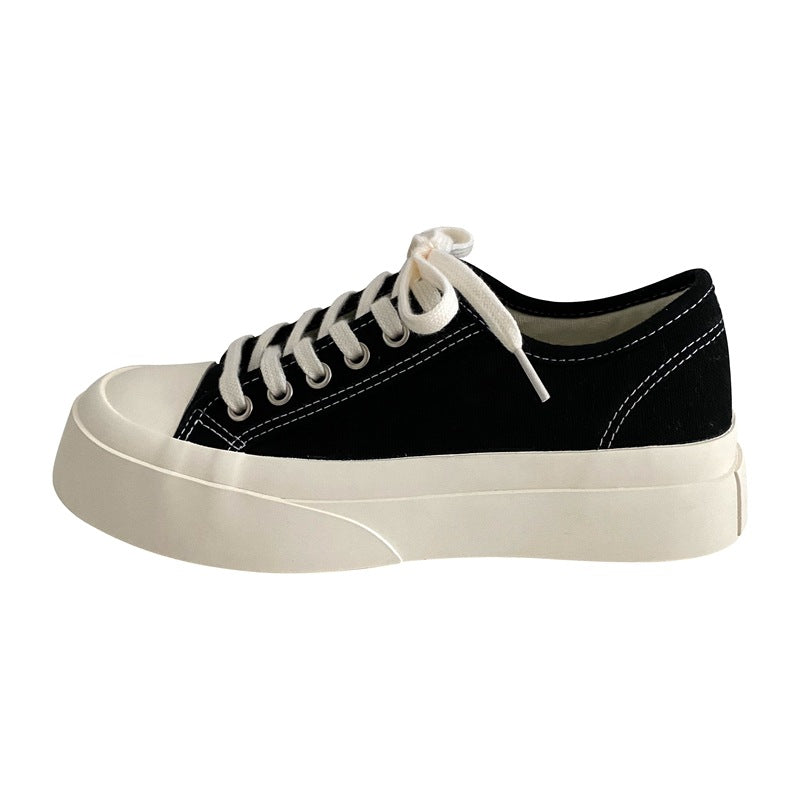 Height Increasing Female Street Shooting Ugly Canvas Shoes Newgew