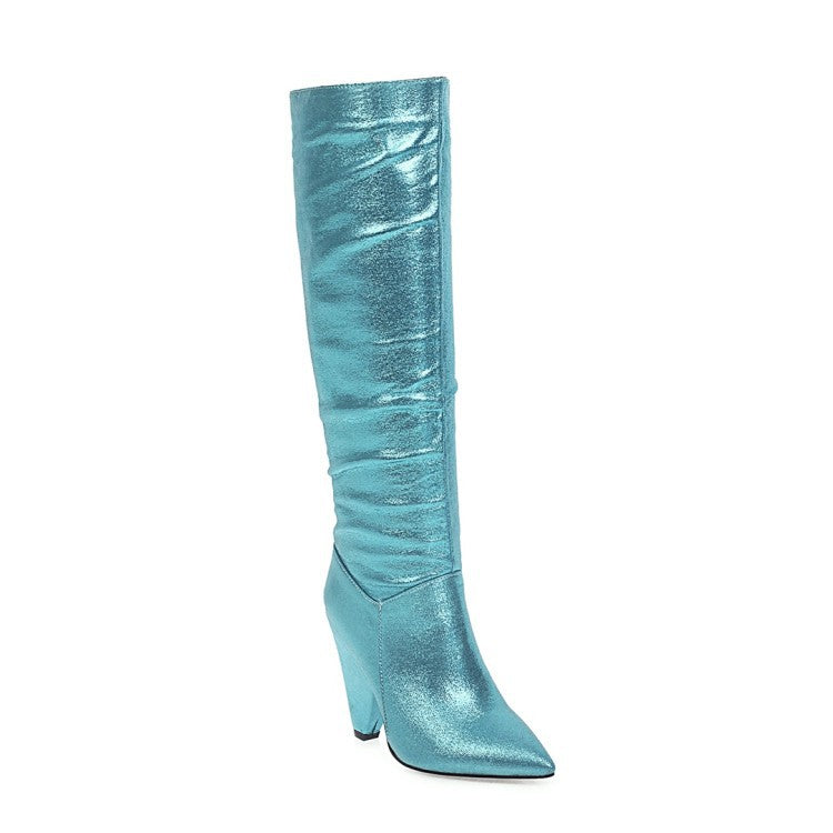 Glitter Glam Slouched Boots Newgew