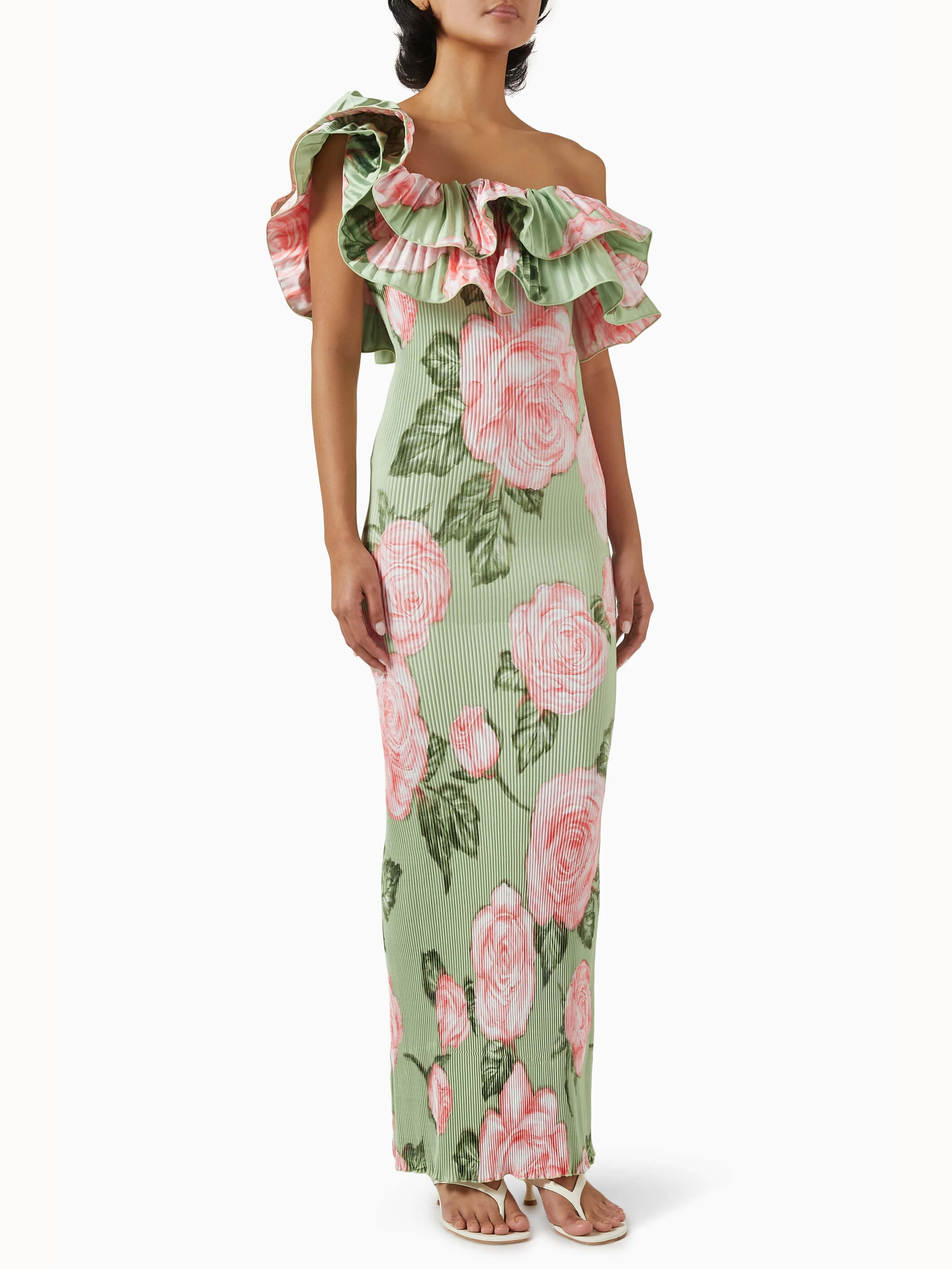 Premiere Pleated One-shoulder Gown Newgew Dresses