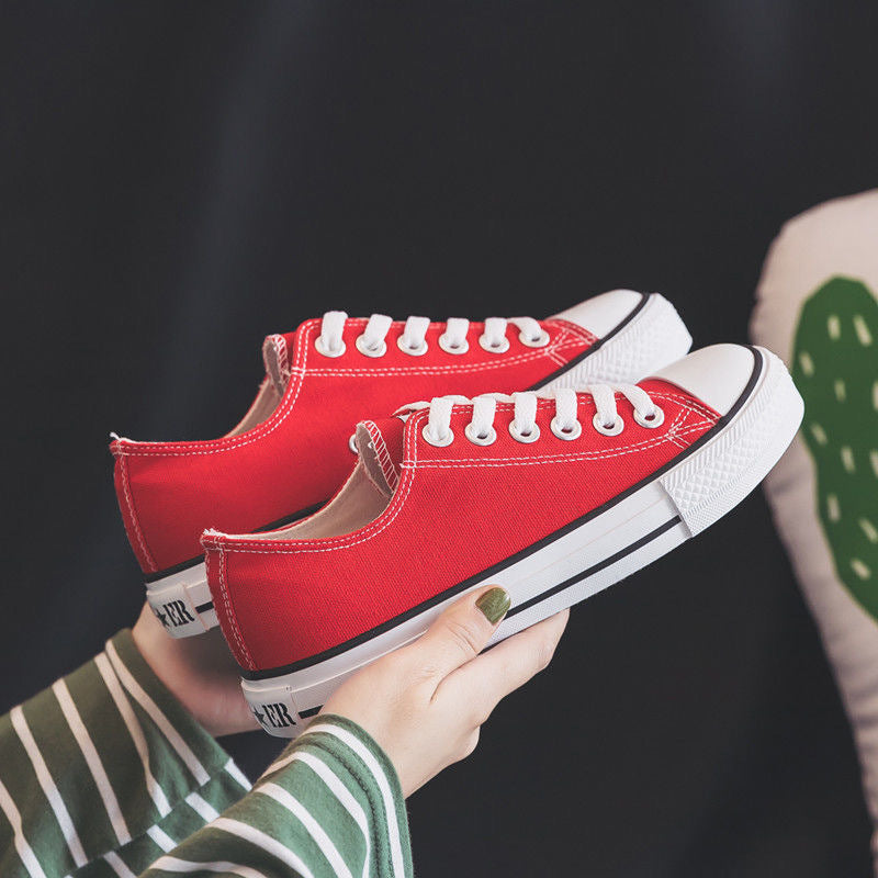 Classic Women's Korean Style Spring Couple Canvas Shoes Newgew