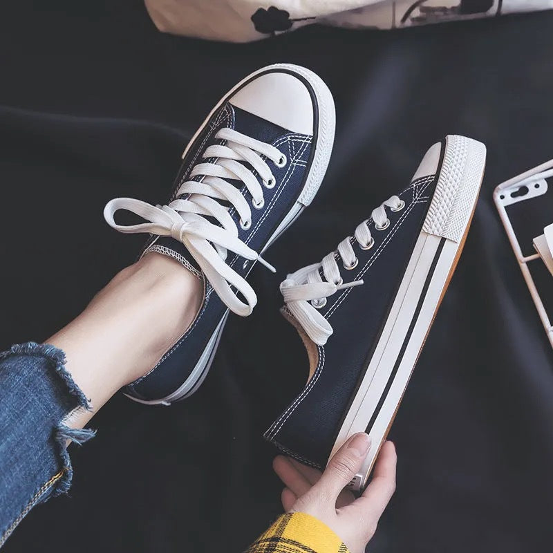 Classic Women's Korean Style Spring Couple Canvas Shoes Newgew