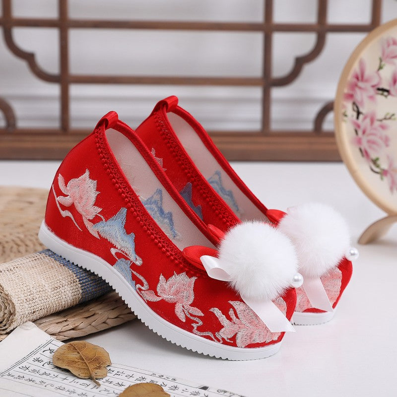 Style Everyday Joker Embroidery Height Increasing Canvas Shoes Newgew