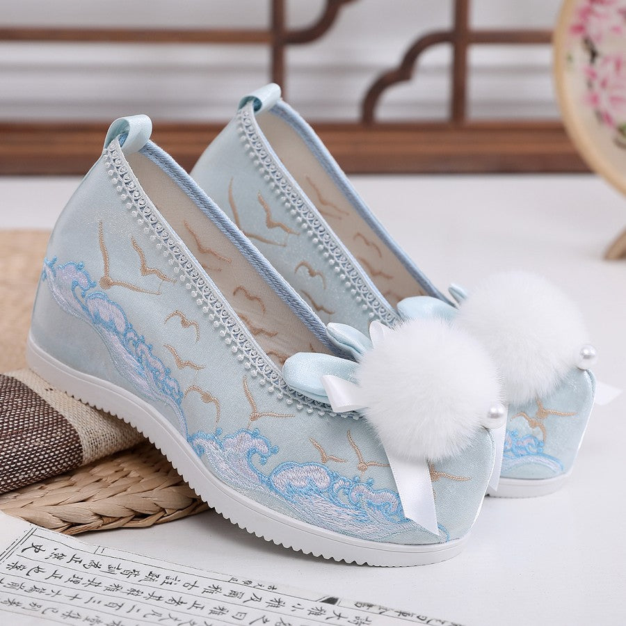 Style Everyday Joker Embroidery Height Increasing Canvas Shoes Newgew
