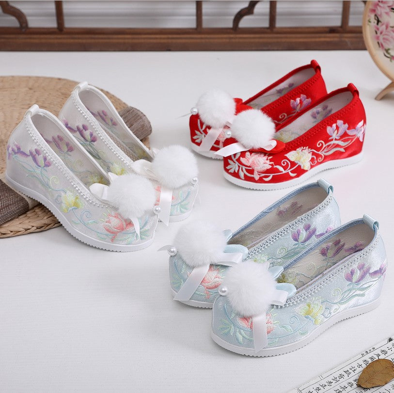 Style Everyday Joker Embroidery Height Increasing Canvas Shoes Newgew
