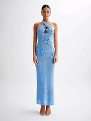 Kyla Floral Crochet Maxi Dress Newgew Dresses