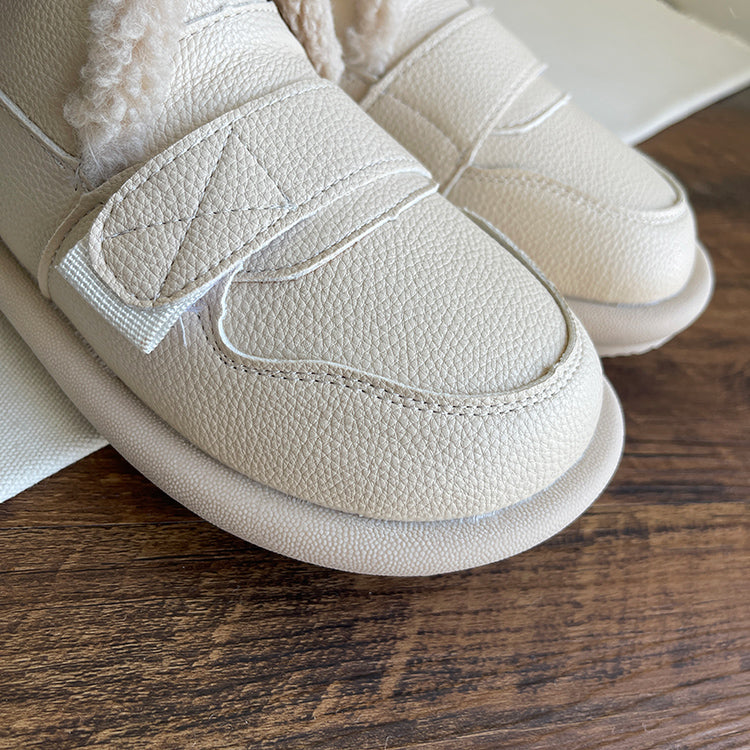 Women Minimalist Soft Furred Flat Boots Newgew Shoes