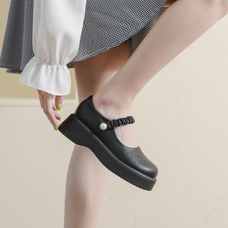 Women Minimalist Soft Leather Mary Jane Shoes Newgew Shoes