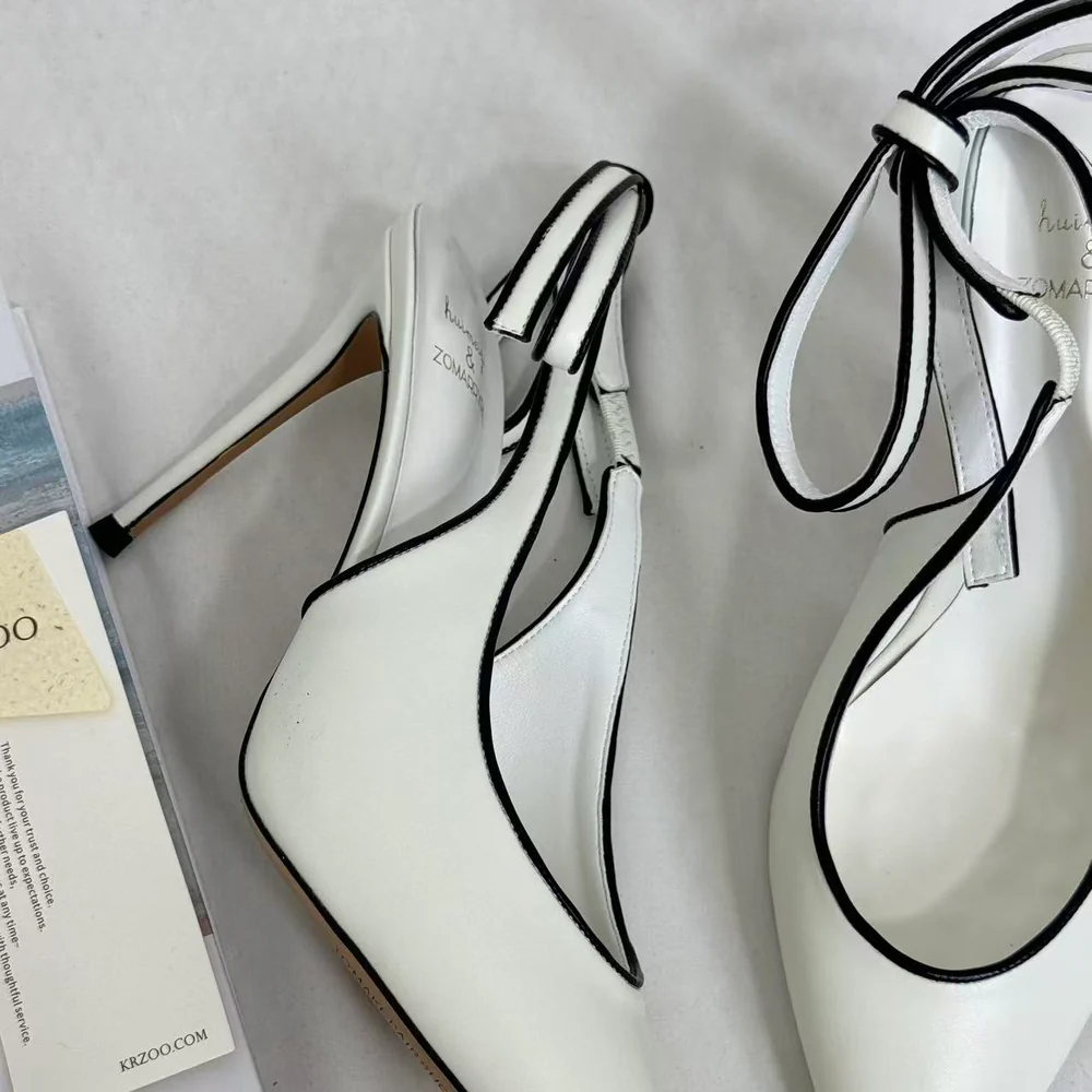 Ankle-Strap Stiletto Sandals With Closed Toes PinTow