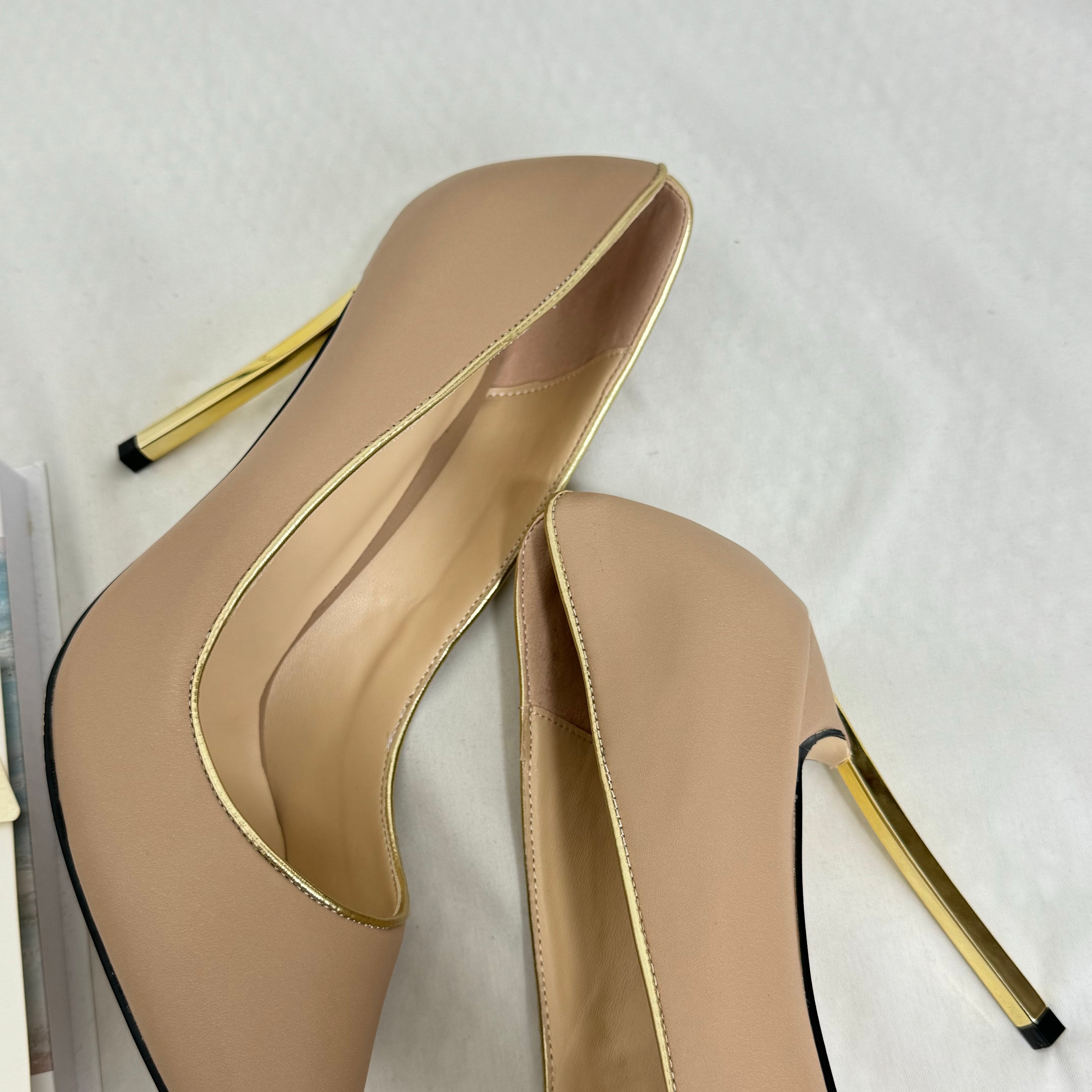 Pointed-Toe Low-Heeled Shoes PinTow