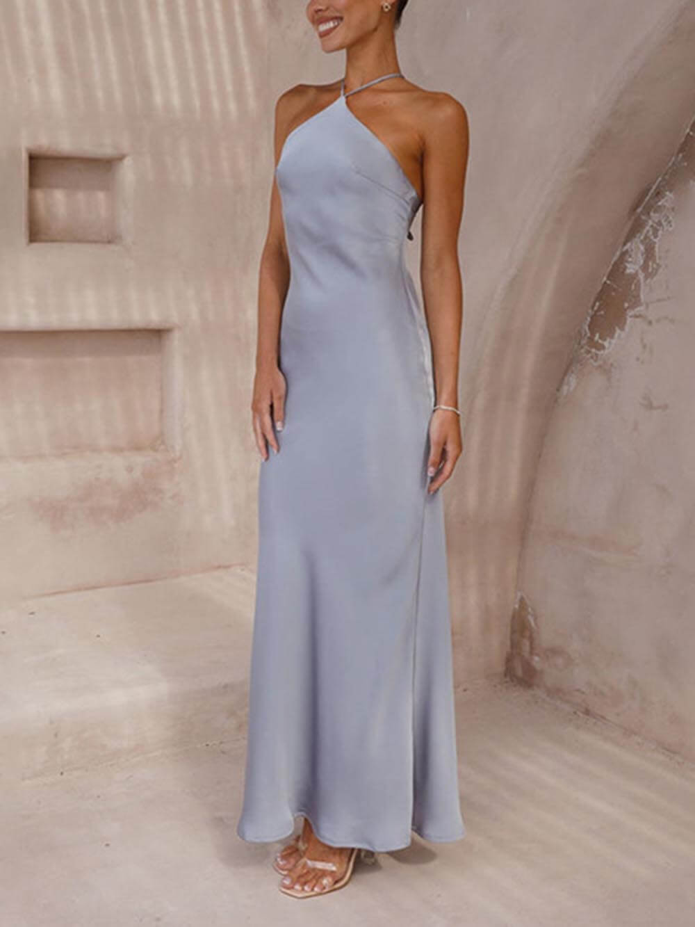 Unique Neckless Backless Maxi Dresses Newgew Dresses