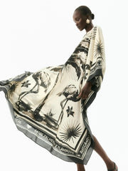 Oversized Flamingo Kaftan Maxi Dress Newgew Dresses