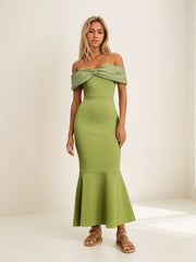 Chic Strappy Tiered Evening Dress Newgew Dresses