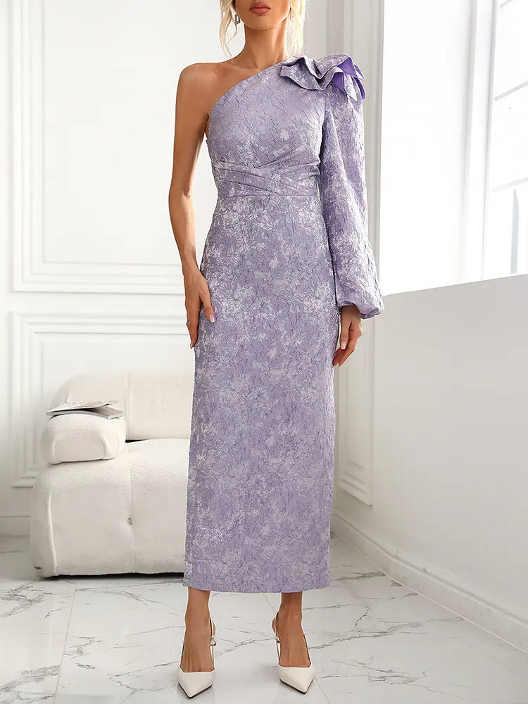 Fashionable Strapless  Long Sleeve Dress Newgew Dresses