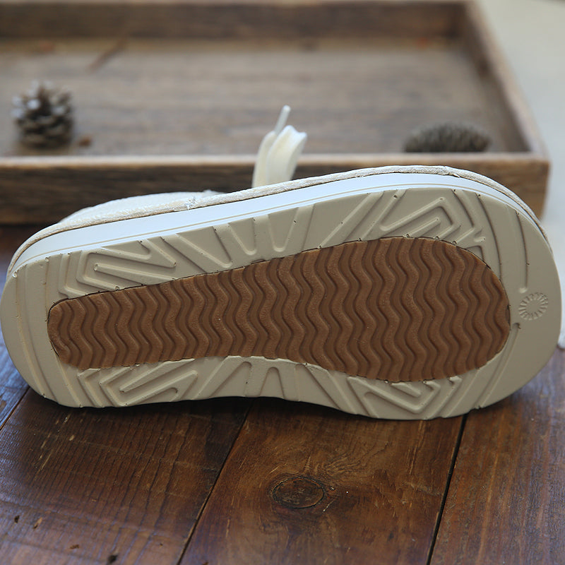 Women Retro Casual Leather Thick Soled Shoes Newgew Shoes