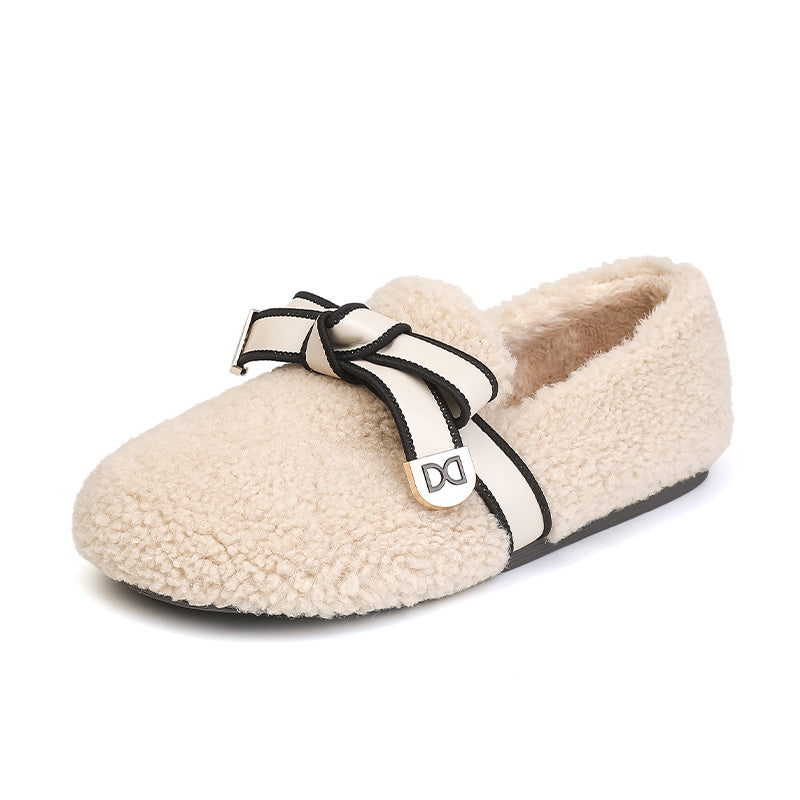 Women Soft Warm Fur Winter Flat Casual Shoes Newgew Shoes