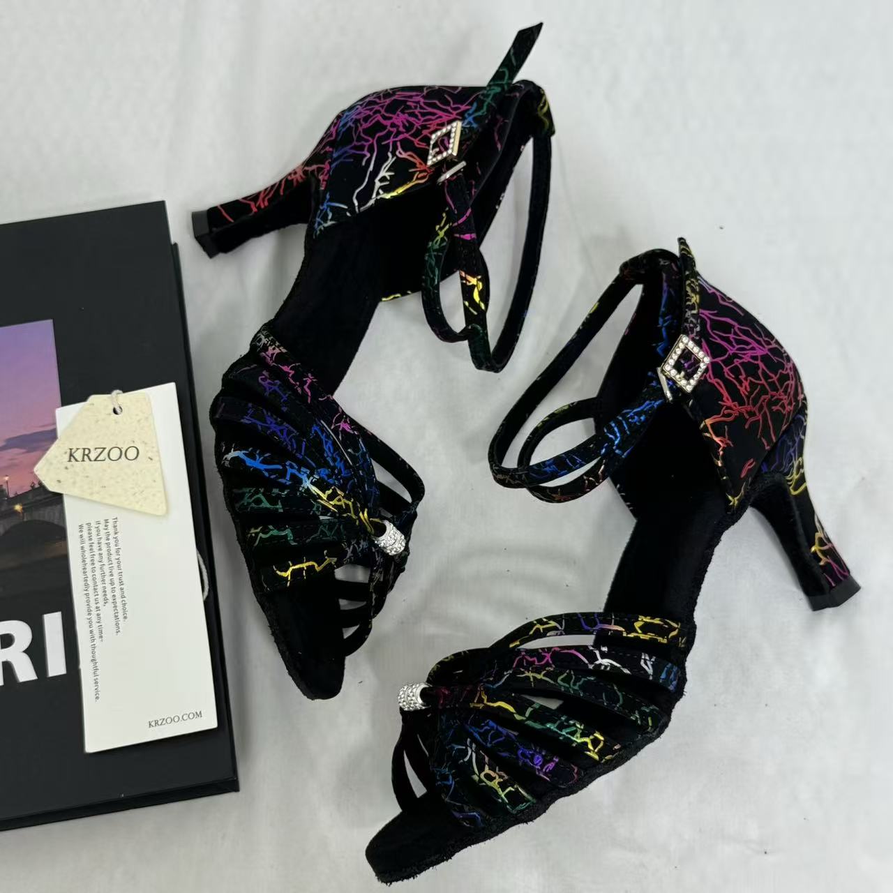 Soft-Soled Indoor High-Heeled Dance Shoes PinTow