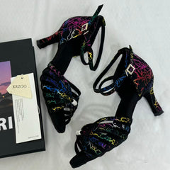 Soft-Soled Indoor High-Heeled Dance Shoes PinTow