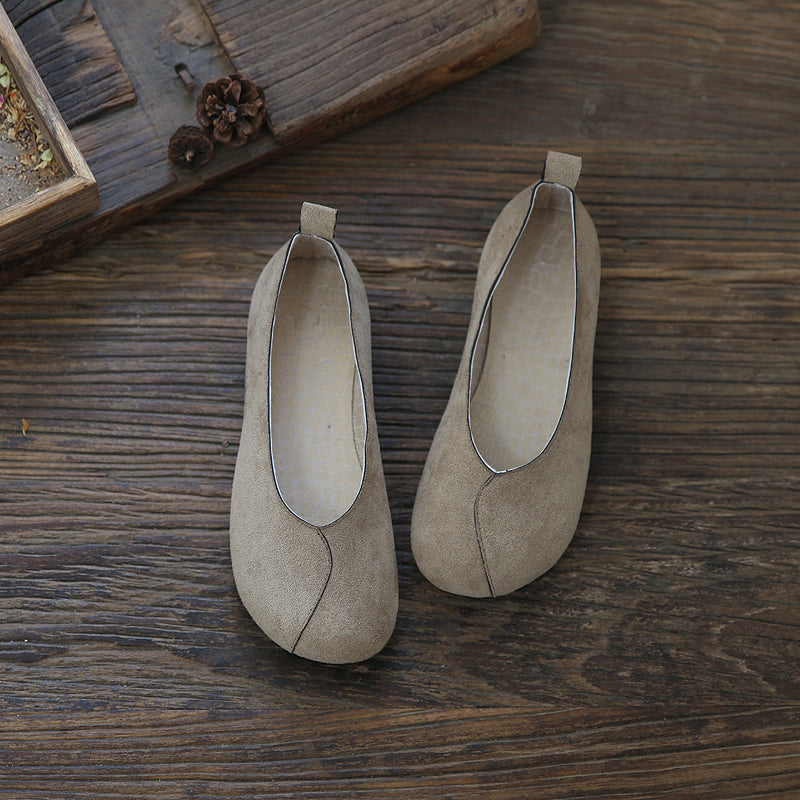 Women Retro Flat Comfortable Flats Casual Shoes Newgew Shoes