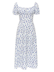Floral Off-Shoulder Slit Dress Newgew Dresses