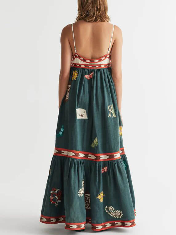 Summer Fun Unique Printed Midi Dress Newgew Dresses