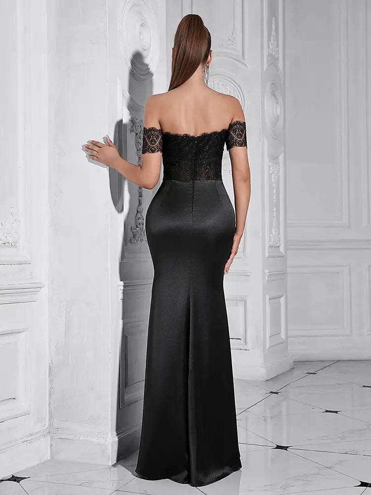 Elegant Off-Shoulder Mermaid Gown Newgew Dresses