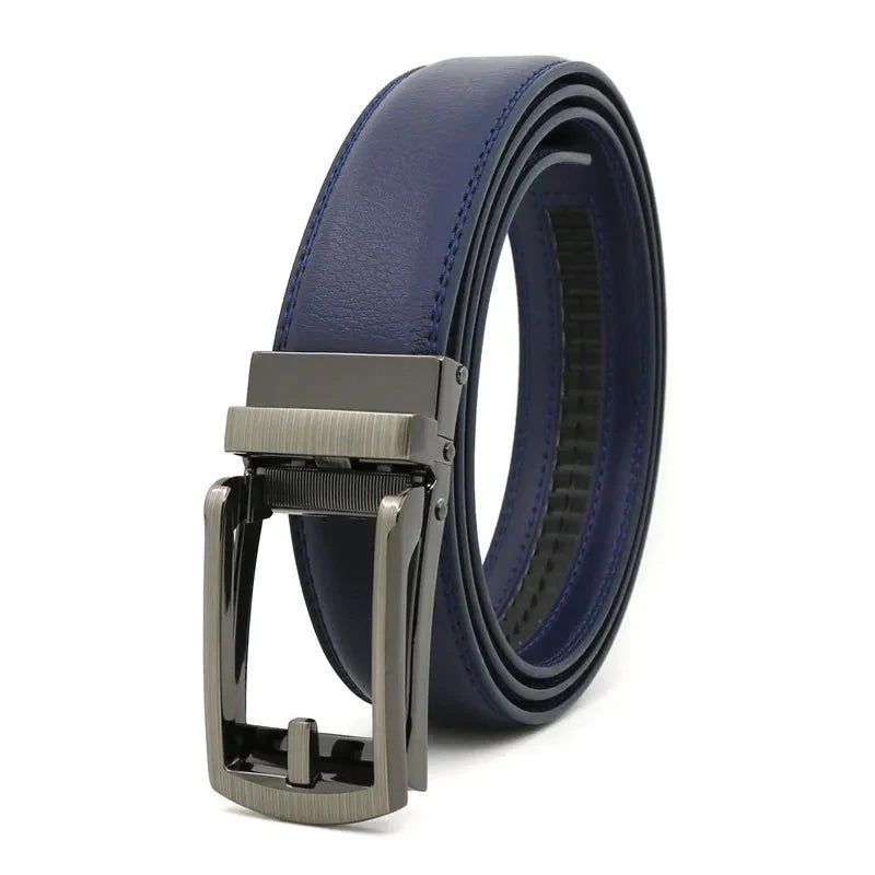 3.5cm Genuine Leather Automatic Buckle Belt Newgew
