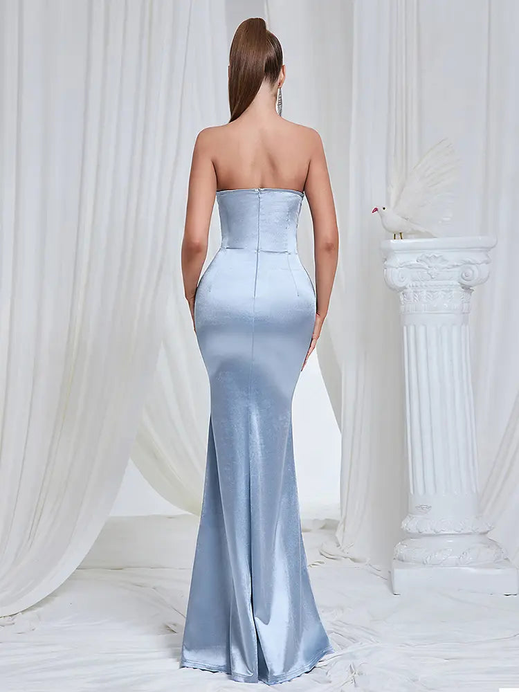 Strapless Fishtail Bodycon Evening Gown Newgew Dresses