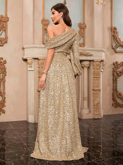 One-Shoulder Sequin Dress Newgew Dresses