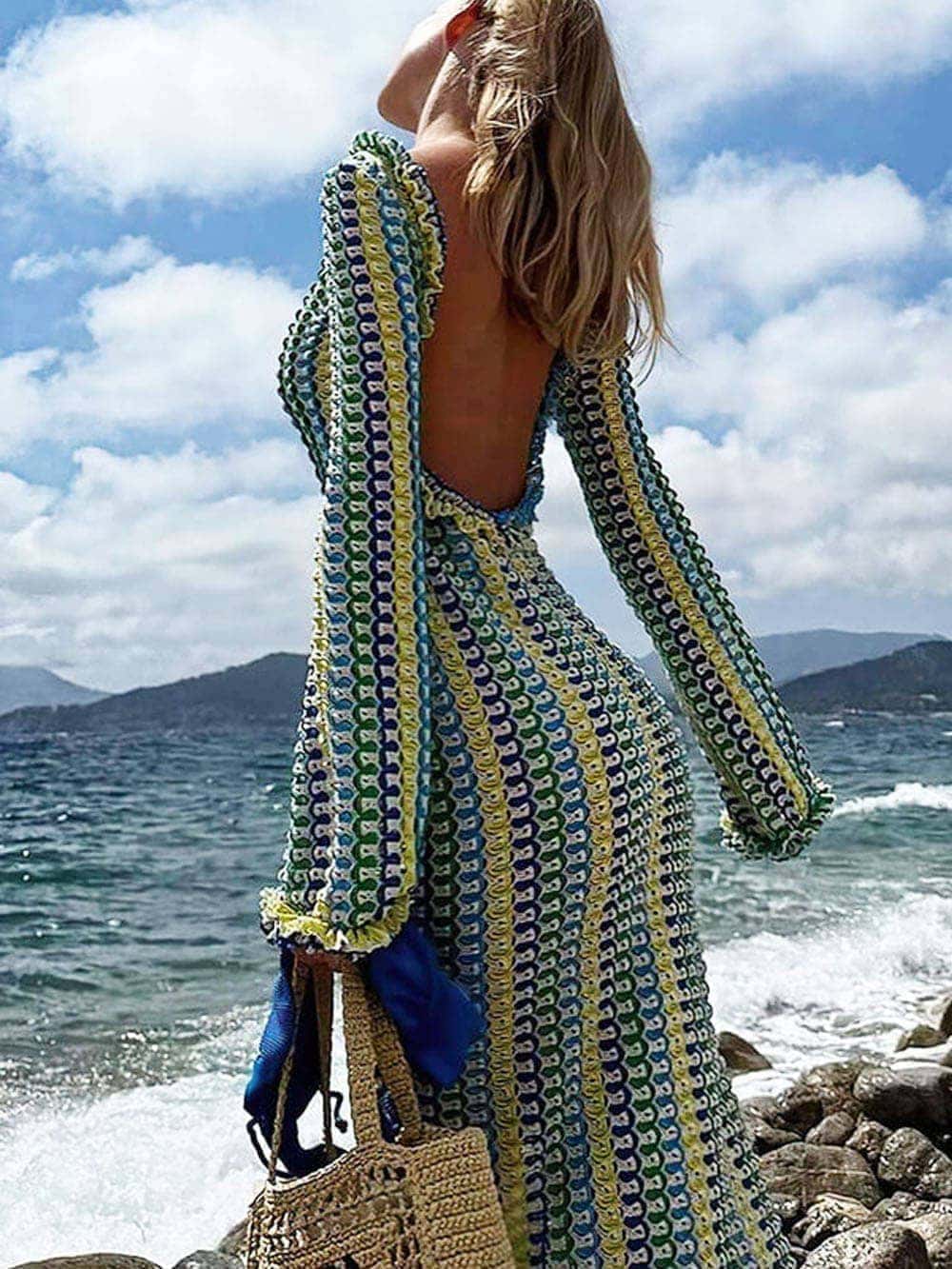 Maxi Dress Holiday Beach- Yellow Newgew Dresses