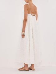 Paloma White Babydoll Midi Dress Newgew Dresses
