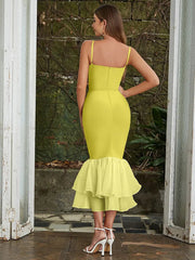 Vintage Square Neck Bodycon Dress Newgew Dresses