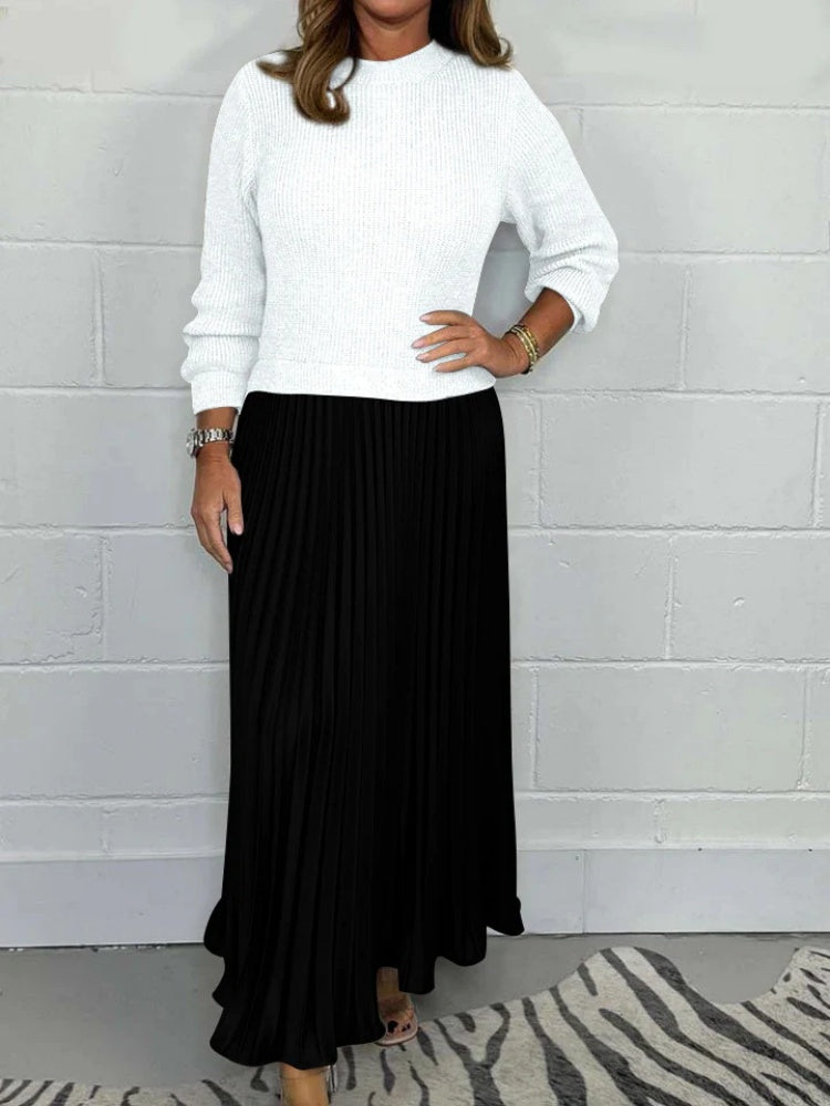 Pleated Panel Dress – PinTow