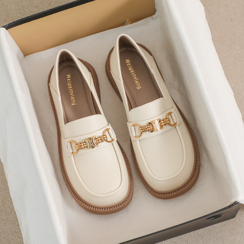 Women Retro Casual Soft Microfiber Leather Loafers Newgew Shoes