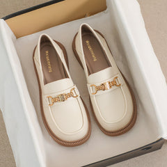 Women Retro Casual Soft Microfiber Leather Loafers Newgew Shoes