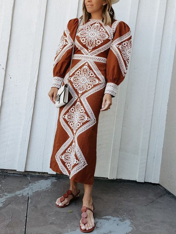 Calitta Gorgeous Printed Maxi Dress Newgew Dresses