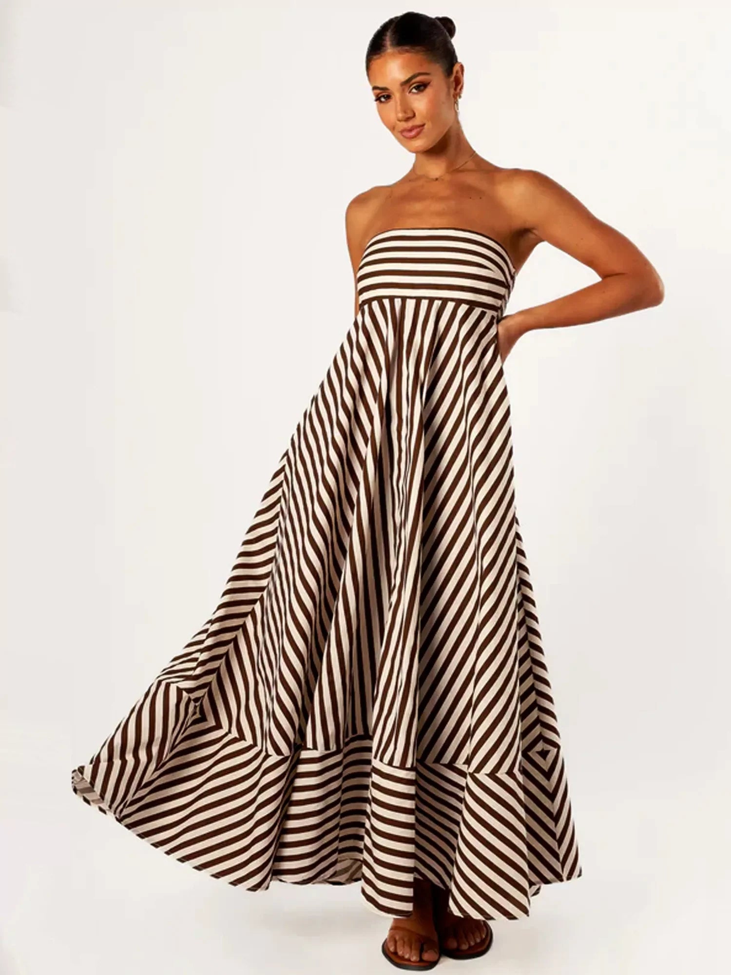 Nocturnal Charm Ruched Maxi Dress Newgew Dresses