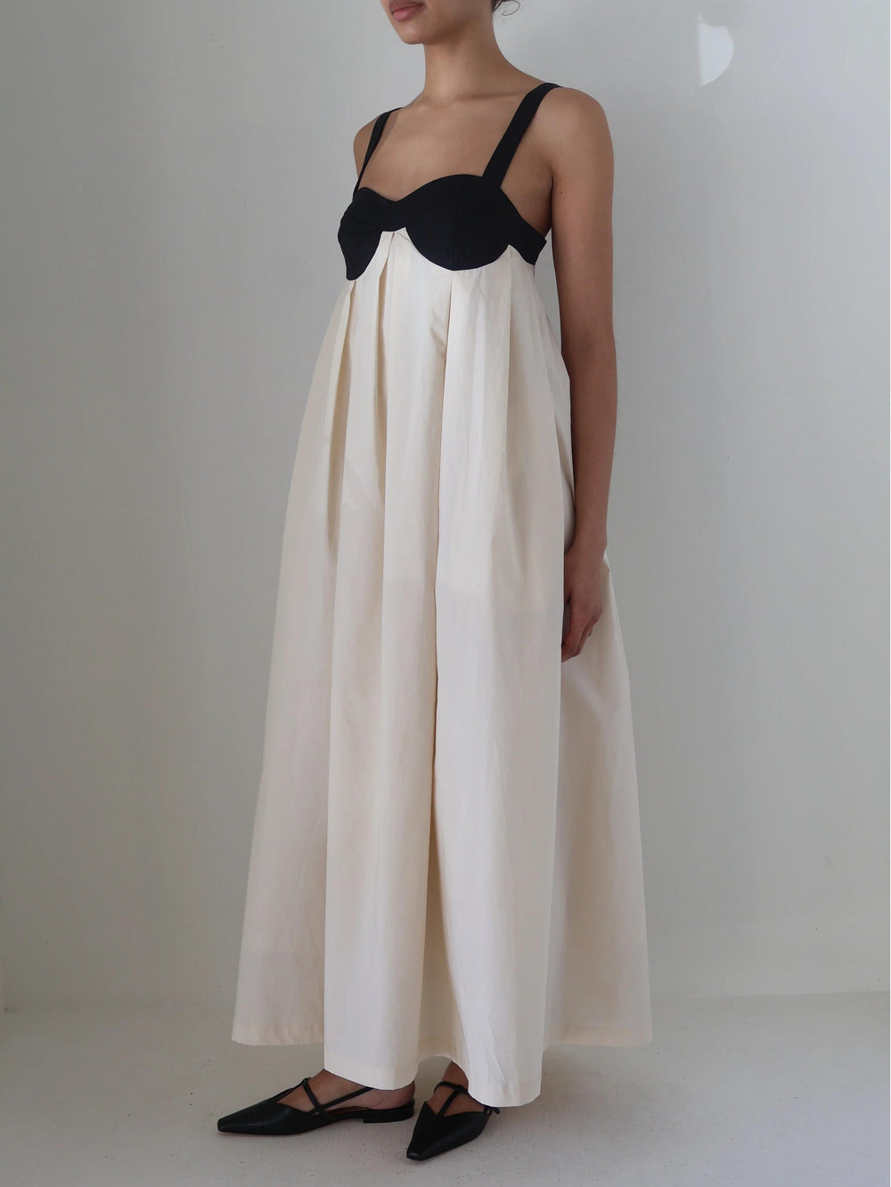 Amelia Cotton Pleat Maxi Dress Newgew Dresses