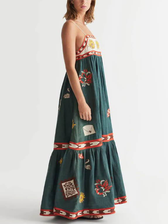 Summer Fun Unique Printed Midi Dress Newgew Dresses
