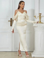 Vintage Spaghetti Strap Split Dress Newgew Dresses