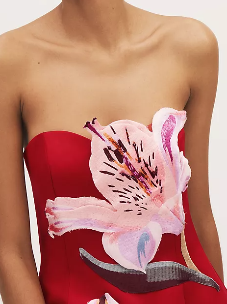 Rosario Floral Appliqué Mini Dress Newgew Dresses
