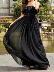 Strapless Sequin Mesh Dress Newgew Dresses